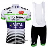 2017 Maillot Ciclismo Fortuneo Vital Concept Blanc Manches Courtes et Cuissard