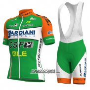 2018 Maillot Ciclismo Bardiani CSF Vert et Blanc Manches Courtes et Cuissard