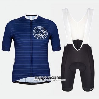 2018 Maillot Ciclismo Machine Club Bleu Manches Courtes et Cuissard