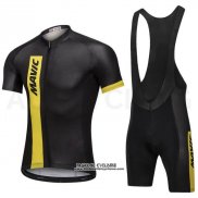 2018 Maillot Ciclismo Mavic Noir Manches Courtes et Cuissard