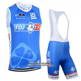 2019 Gilet Coupe-vent FDJ Bleu