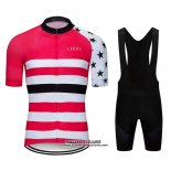 2020 Maillot Ciclismo Le Col Rose Blanc Manches Courtes et Cuissard