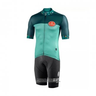 2021 Maillot Cyclisme Bianchi Vert Manches Courtes et Cuissard