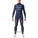 2022 Maillot Cyclisme Deceuninck Quick Step Fonce Bleu Manches Longues et Cuissard