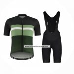 2024 Maillot Cyclisme Maloja Noir Vert Manches Courtes Et Cuissard