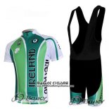 2012 Maillot Ciclismo Irlande Blanc et Vert Manches Courtes et Cuissard