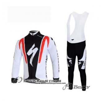 2012 Maillot Ciclismo Specialized Noir et Rouge Manches Longues et Cuissard