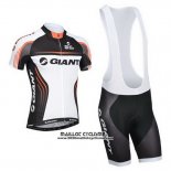 2014 Maillot Ciclismo Giant Blanc et Noir Manches Courtes et Cuissard