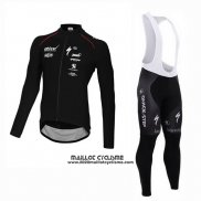 2015 Maillot Ciclismo Ettix Quick Step Noir Manches Longues et Cuissard