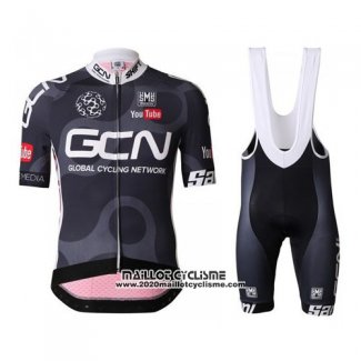 2016 Maillot Ciclismo GCN Noir et Rouge Manches Courtes et Cuissard