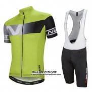 2016 Maillot Ciclismo Nalini Lumiere Vert Manches Courtes et Cuissard