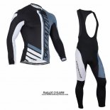 2016 Maillot Ciclismo Specialized Blanc et Bleu Manches Longues et Cuissard