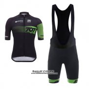 2017 Maillot Ciclismo Team 707 Noir Manches Courtes et Cuissard