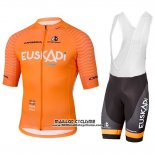 2018 Maillot Ciclismo Euskadi Orange Manches Courtes et Cuissard