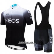 2019 Maillot Ciclismo Castelli Ineos Blanc Noir Manches Courtes et Cuissard