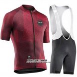 2019 Maillot Ciclismo Northwave Fonce Rouge Manches Courtes et Cuissard