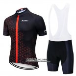 2019 Maillot Ciclismo Northwave Noir Rouge Manches Courtes et Cuissard