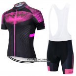 2020 Maillot Ciclismo Northwave Fuchsia Noir Manches Courtes et Cuissard