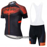 2020 Maillot Ciclismo Northwave Noir Orange Manches Courtes et Cuissard