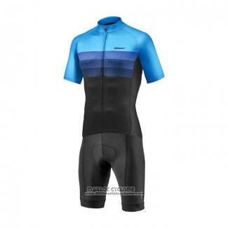 2021 Maillot Cyclisme Giant Noir Bleu Manches Courtes et Cuissard(1)