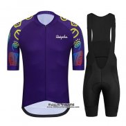 2021 Maillot Cyclisme Ralph Violet Manches Courtes et Cuissard