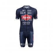 2022 Maillot Cyclisme Alpecin Fenix Profond Bleu Manches Courtes et Cuissard