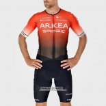 2022 Maillot Cyclisme Arkea Samsic Noir Rouge Manches Courtes et Cuissard