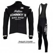 2010 Maillot Ciclismo Johnnys Noir Manches Longues et Cuissard