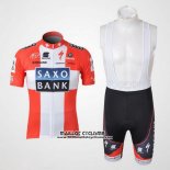 2010 Maillot Ciclismo Saxo Bank Champion Danemark Manches Courtes et Cuissard