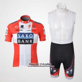 2010 Maillot Ciclismo Saxo Bank Champion Danemark Manches Courtes et Cuissard