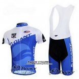 2011 Maillot Ciclismo Giant Bleu et Blanc Manches Courtes et Cuissard