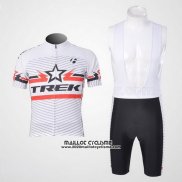 2011 Maillot Ciclismo Trek Blanc Manches Courtes et Cuissard