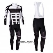 2013 Maillot Ciclismo Assos Blanc et Noir Manches Longues et Cuissard