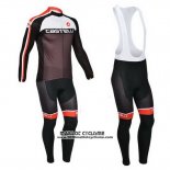 2013 Maillot Ciclismo Castelli Fuchsia Manches Longues et Cuissard