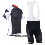 2013 Maillot Ciclismo Nalini Gris et Noir Manches Courtes et Cuissard