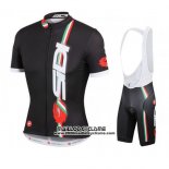 2014 Maillot Ciclismo Castelli SIDI Rouge et Noir Manches Courtes et Cuissard