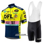 2017 Maillot Ciclismo DFL Jaune Manches Courtes et Cuissard