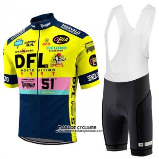 2017 Maillot Ciclismo DFL Jaune Manches Courtes et Cuissard