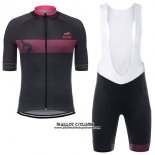 2017 Maillot Ciclismo Giro D'italie Noir Manches Courtes et Cuissard