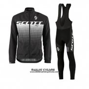 2017 Maillot Ciclismo Scott Noir Manches Longues et Cuissard