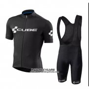 2018 Maillot Ciclismo Cube Noir Manches Courtes et Cuissard