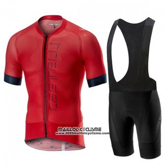 2019 Maillot Ciclismo Castelli Climber's 2.0 Rouge Manches Courtes et Cuissard