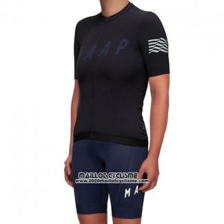 2019 Maillot Ciclismo Femme MAAP Escape Noir Manches Courtes et Cuissard