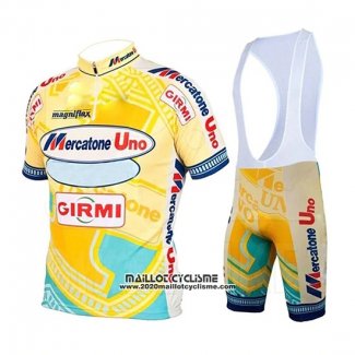 2019 Maillot Ciclismo Mercatone Uno Jaune Manches Courtes et Cuissard