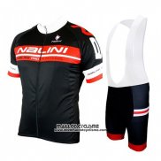 2019 Maillot Ciclismo Nalini Noir Rouge Manches Courtes et Cuissard