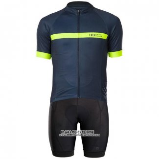 2020 Maillot Cyclisme Bontrage Jaune Profond Bleu Manches Courtes et Cuissard