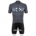 2020 Maillot Cyclisme De Marchi Gris Manches Courtes et Cuissard