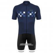 2020 Maillot Cyclisme De Marchi Profond Bleu Manches Courtes et Cuissard