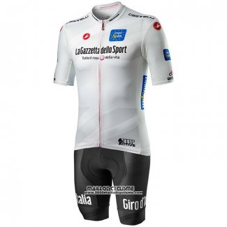 2020 Maillot Cyclisme Giro d'Italia Blanc Manches Courtes et Cuissard