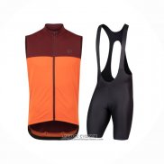 2021 Gilet Coupe Vent Pearl Izumi Orange Manches Courtes et Cuissard